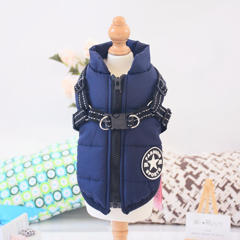 Waterproof Dog Jacket with Harness