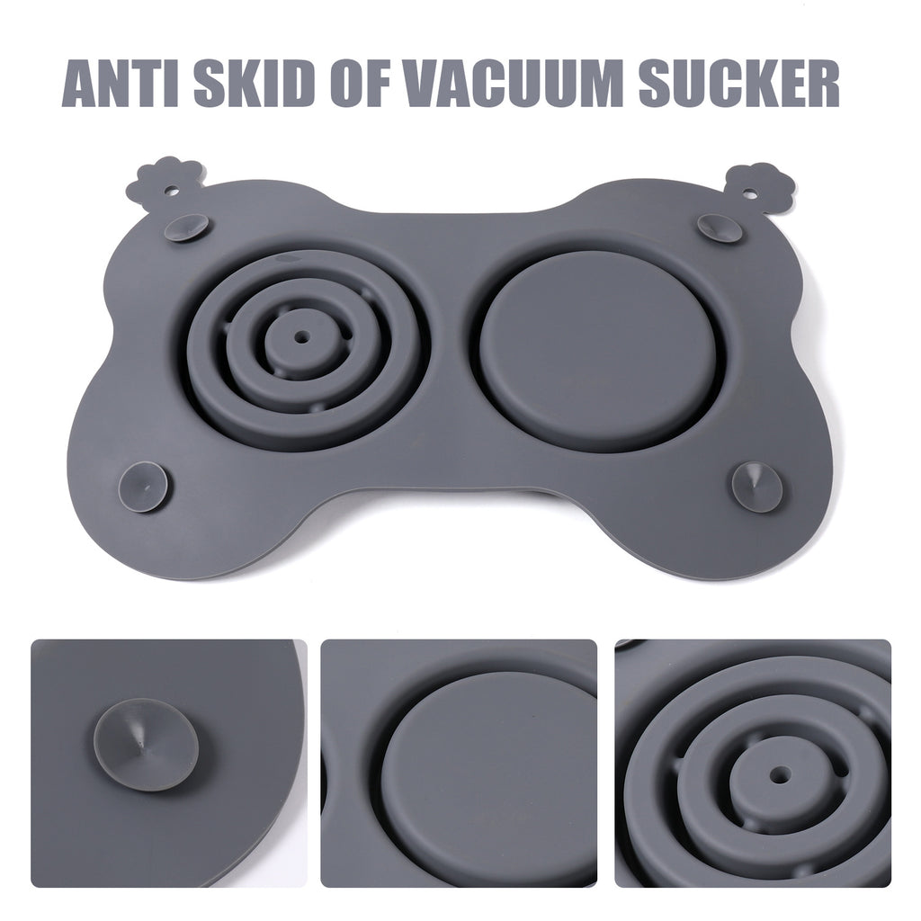 Silicone Double Bowl Dog Placemat