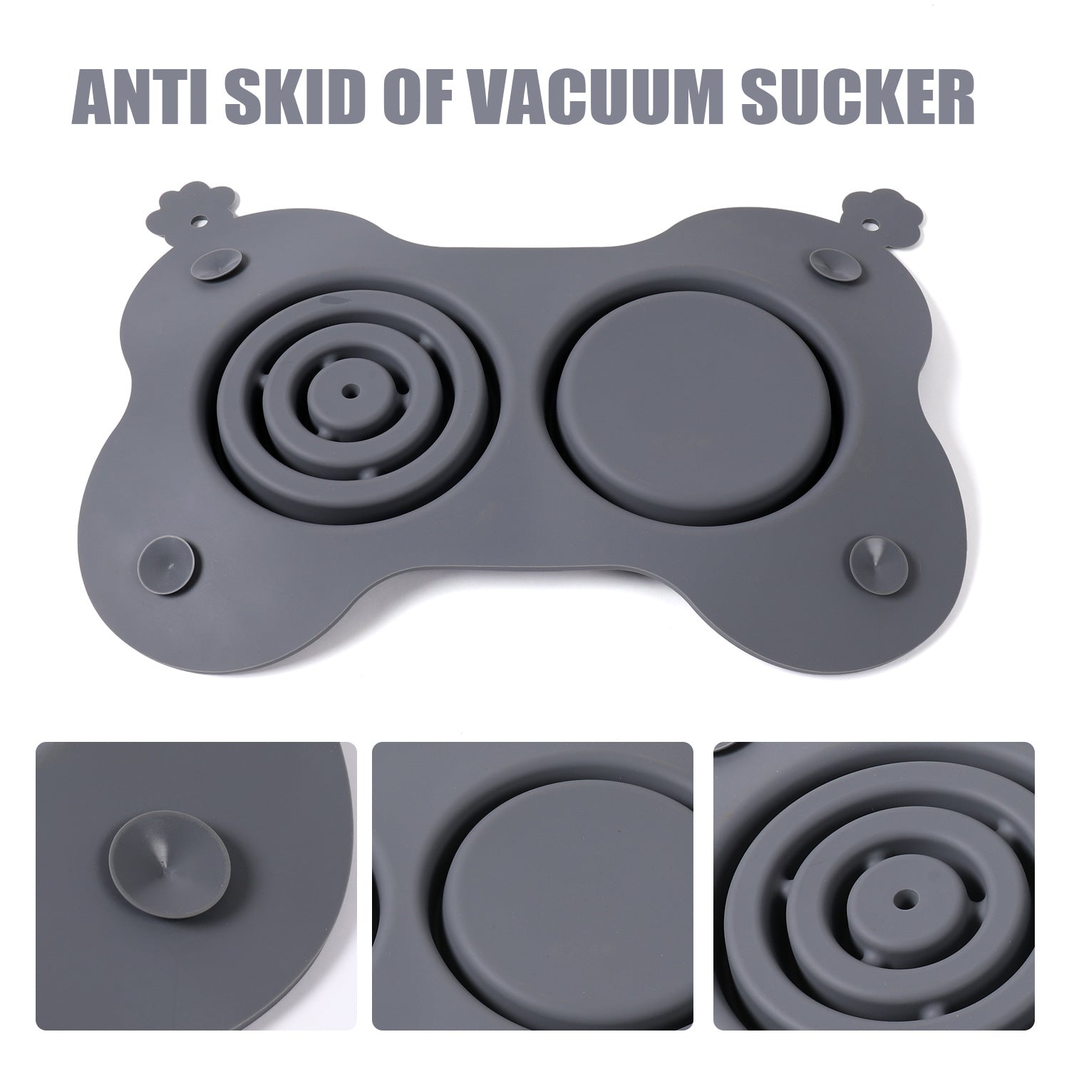 Silicone Double Bowl Dog Placemat