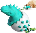 Dino Chew Toy with Rope — Durable Rubber Dog Toy for Aggressive Chewers