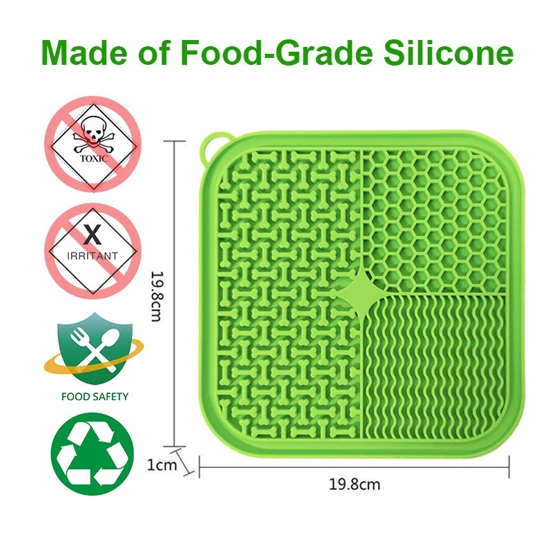 Silicone Lick Mat for Dogs | Slow Feeder & Calming Anxiety Relief Pad