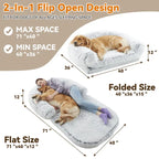Human Dog Bed — Orthopedic Foldable Plush Lounger for You & Dog