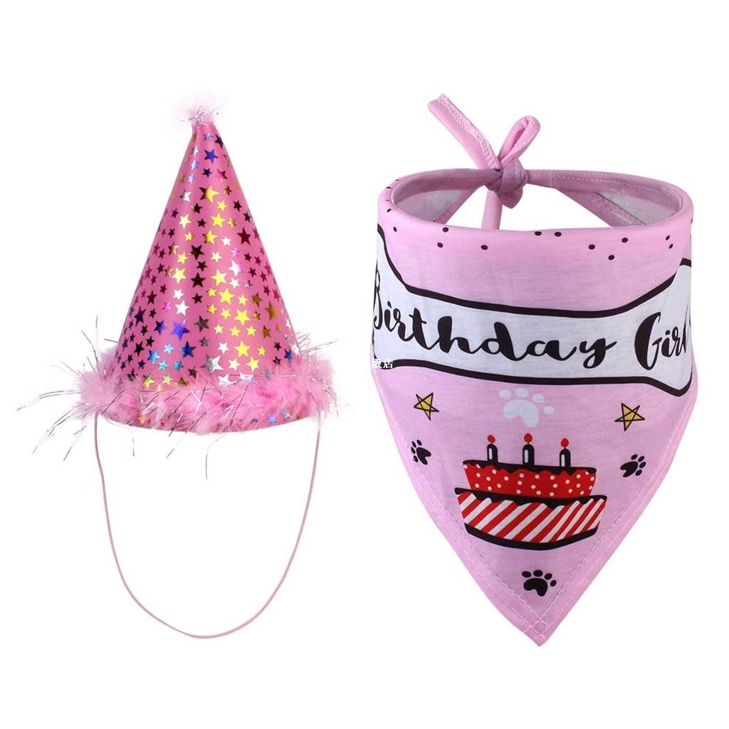 Dog Birthday Hat & Bandana Set