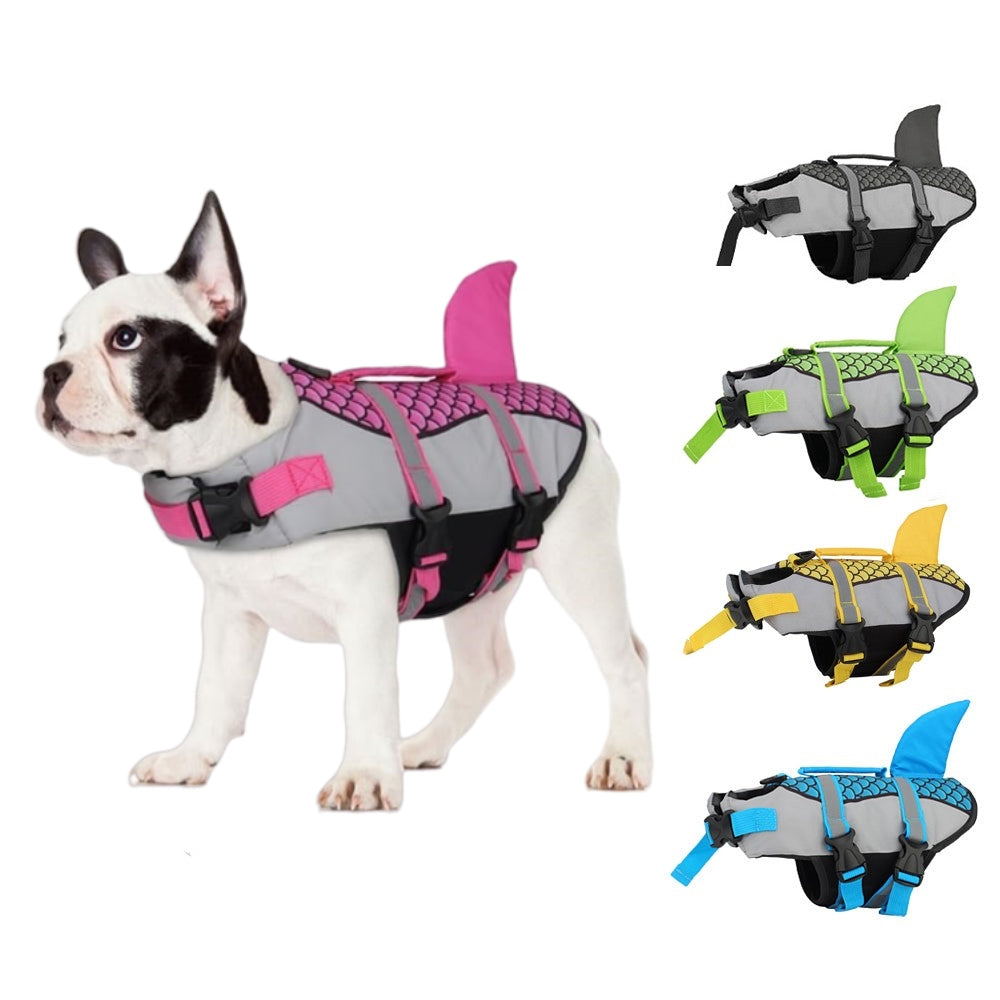 Dog Life Jacket & Swim Jacket — Buoyancy Vest with Rescue Handle