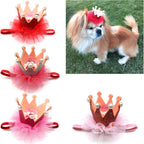 Dog Princess Crown Birthday Hat