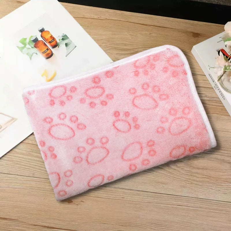 Paw Print Cutout Dog Blanket