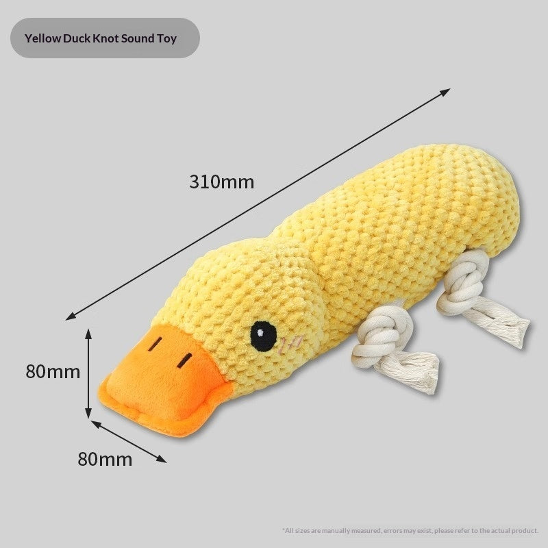 Squeaky Plush Dog Toy — Crocodile, Hippo & Duck Chew Toys for Dogs