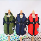 Waterproof Dog Jacket with Harness
