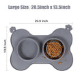 Silicone Double Bowl Dog Placemat