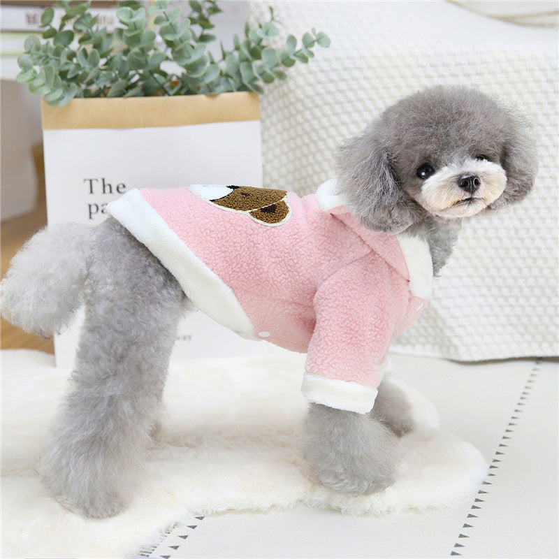 Bear Ear Hooded Dog Sweater