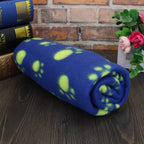 Paw Print Fleece Dog Blanket