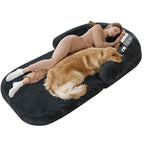 Long Hair Plush Human-Size Dog Sofa Bed