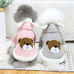 Bear Ear Hooded Dog Sweater