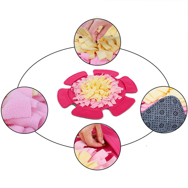 Flower-Shaped Dog Snuffle Mat