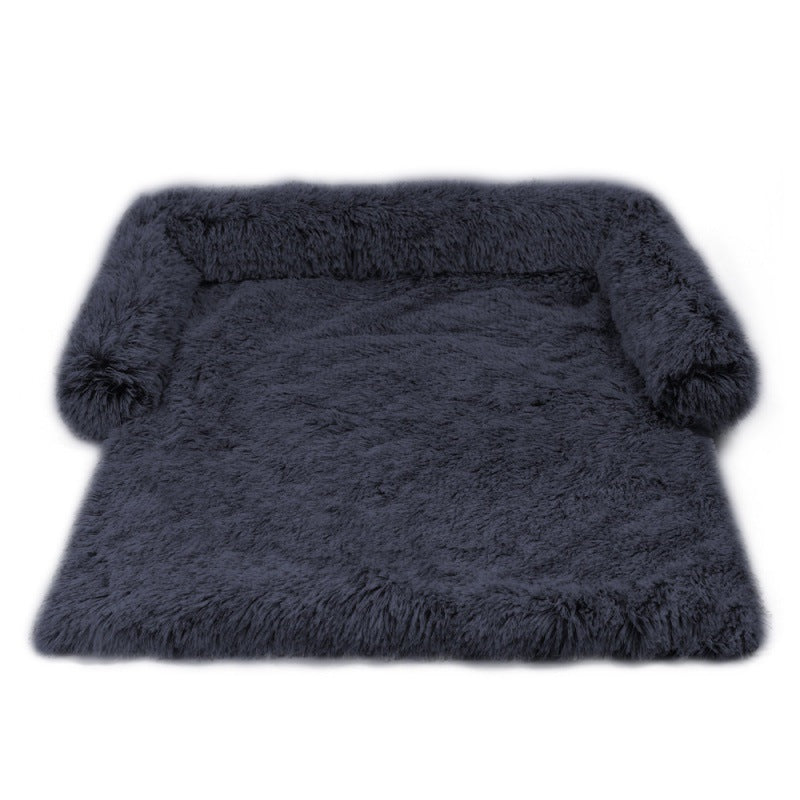 Plush Long-Hair Dog Bed & Kennel Mat