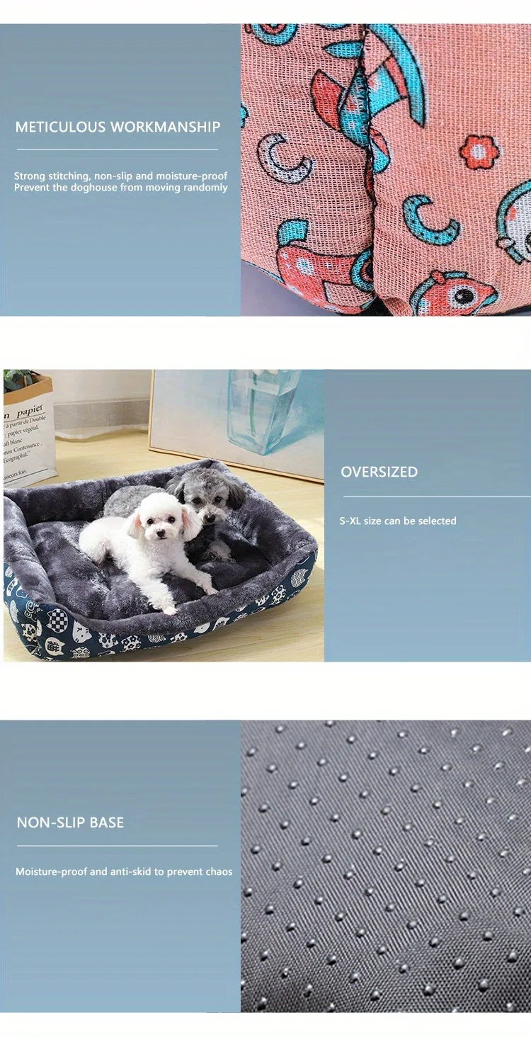 Plush Dog Bed Sofa