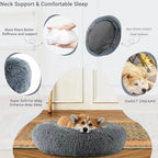 Plush Round Calming Dog Bed