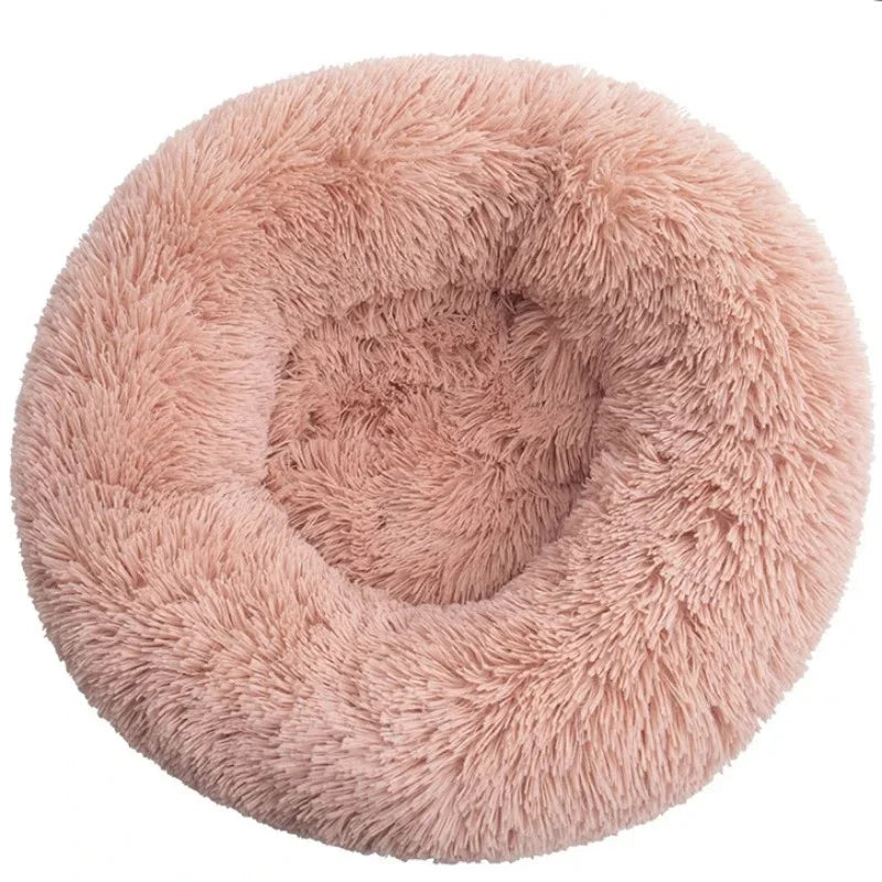Plush Round Calming Dog Bed