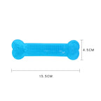 Paw Print Rubber Bone Dog Chew Toy