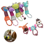 Animal Shaped Dog Chew Toy with Handle