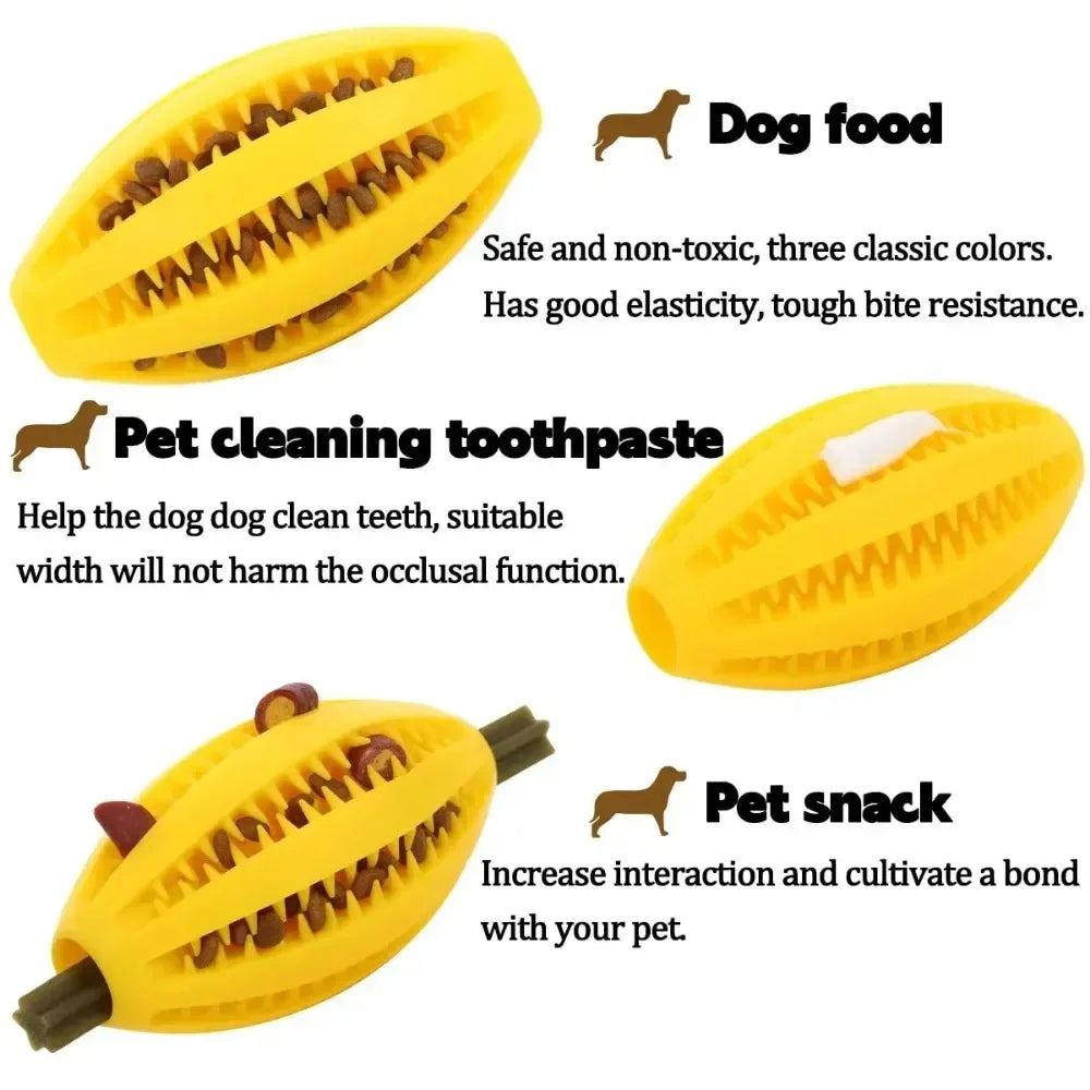 Natural Rubber Snack Ball Dog Chew Toy
