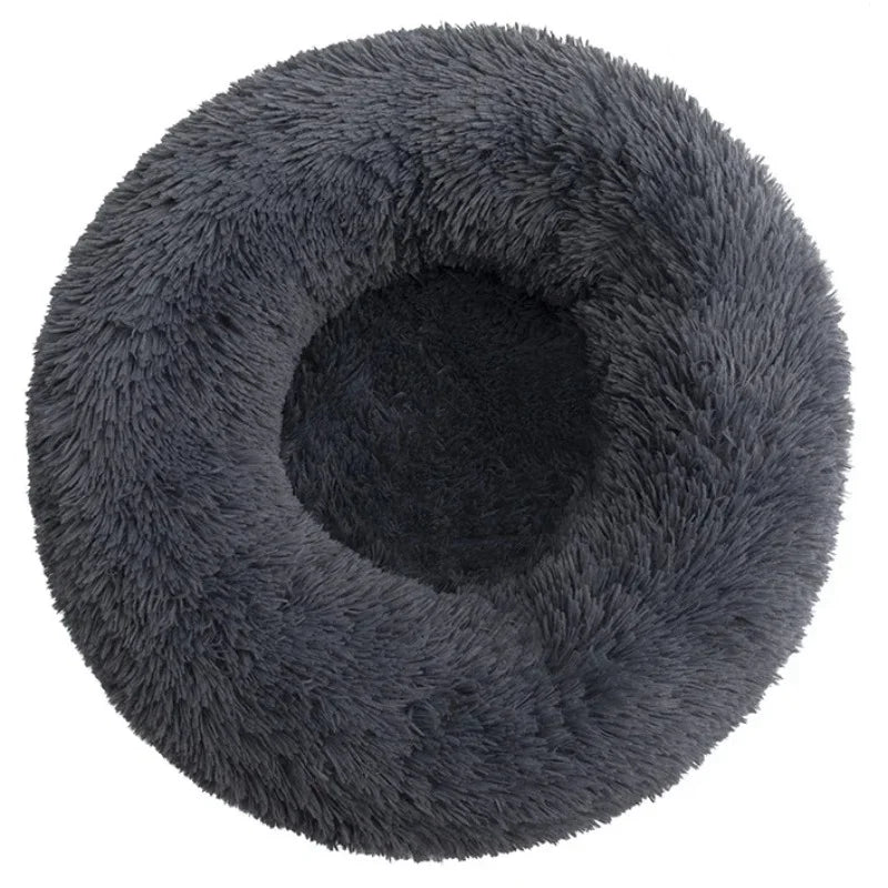 Home Alone Anxiety Kit | Plush Round Calming Bed, Anxiety Blanket & Natural Rubber Chew Toy