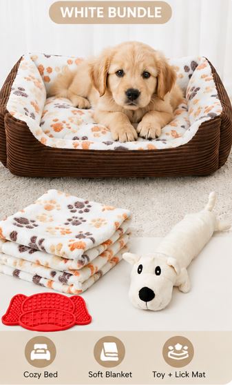 Comfort & Joy Kit | Dog Bed, Blanket & Lick Pad Bundle