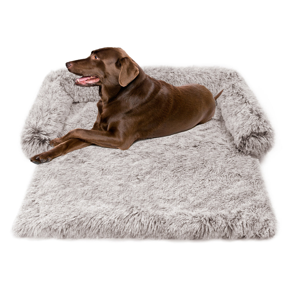 Plush Long-Hair Dog Bed & Kennel Mat