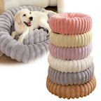 Round Plush Calming Dog Bed