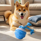 Smart Interactive Dog Ball Toy — Motion-Activated with Rope & Sound