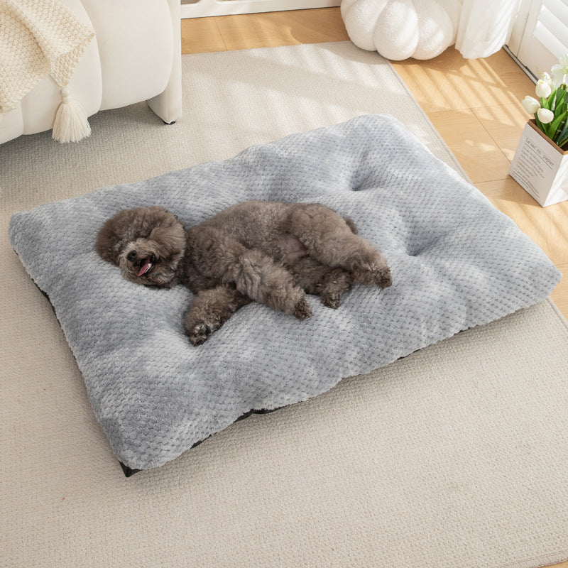 Pineapple Plaid Dog Mat