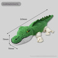 Squeaky Plush Dog Toy — Crocodile, Hippo & Duck Chew Toys for Dogs