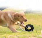 Tire Chew Toy — Treat-Dispensing Dog Toy for Aggressive Chewers