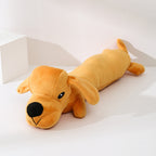 Plush Squeaky Dog Toy — Lying Dog Shape