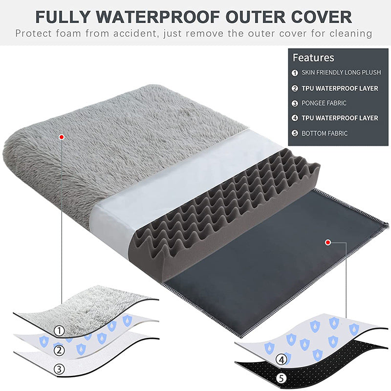 Memory Foam Plush Dog Mat