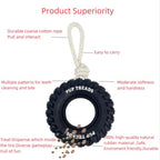 Tire Chew Toy — Treat-Dispensing Dog Toy for Aggressive Chewers