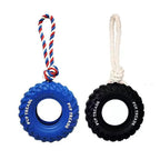 Tire Chew Toy — Treat-Dispensing Dog Toy for Aggressive Chewers