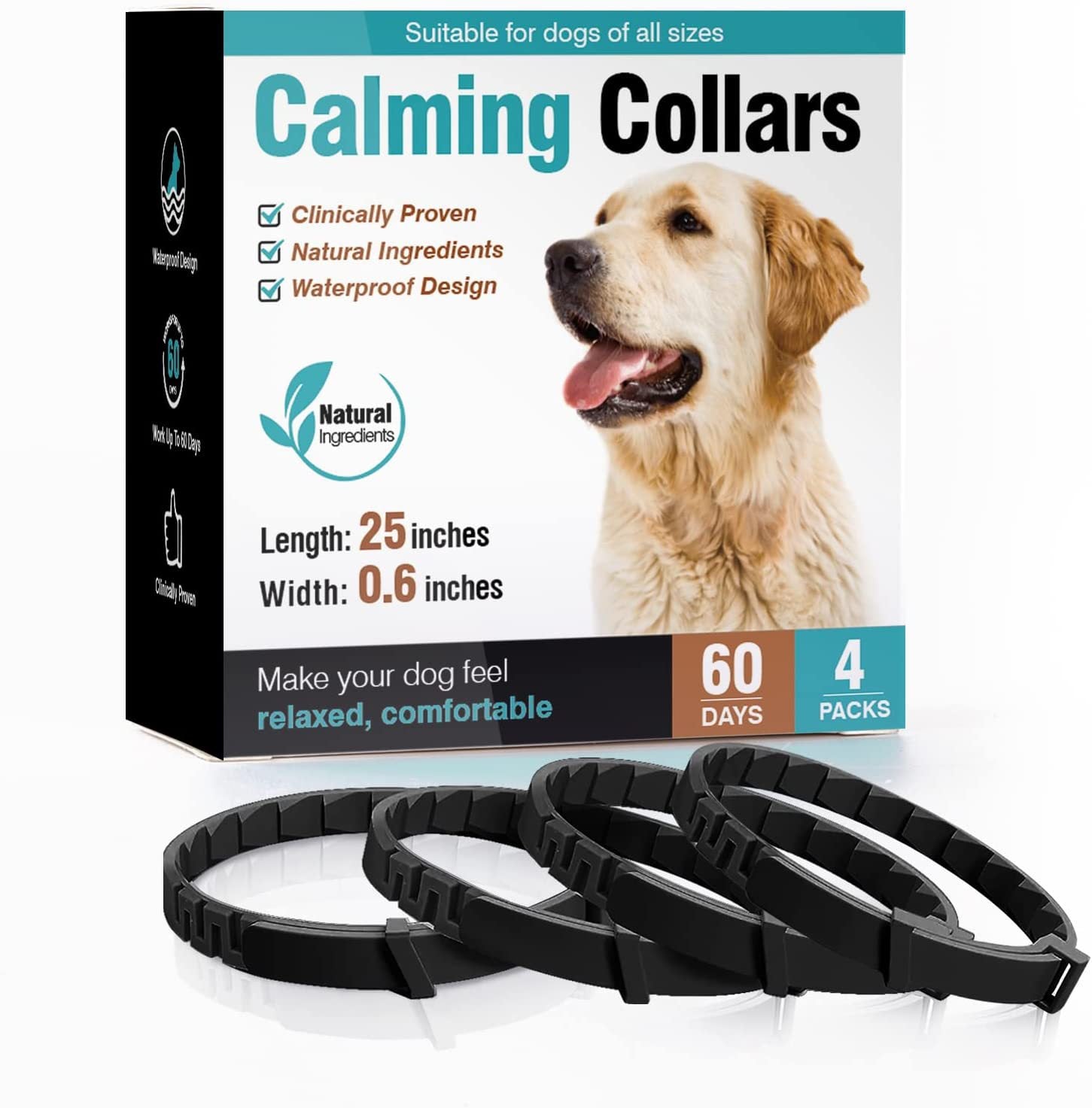 Calming Collar Multi-Pack for Dogs — 3 & 4 Pack Anxiety Relief