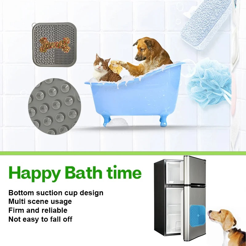 Silicone Lick Mat for Dogs | Slow Feeder & Calming Anxiety Relief Pad
