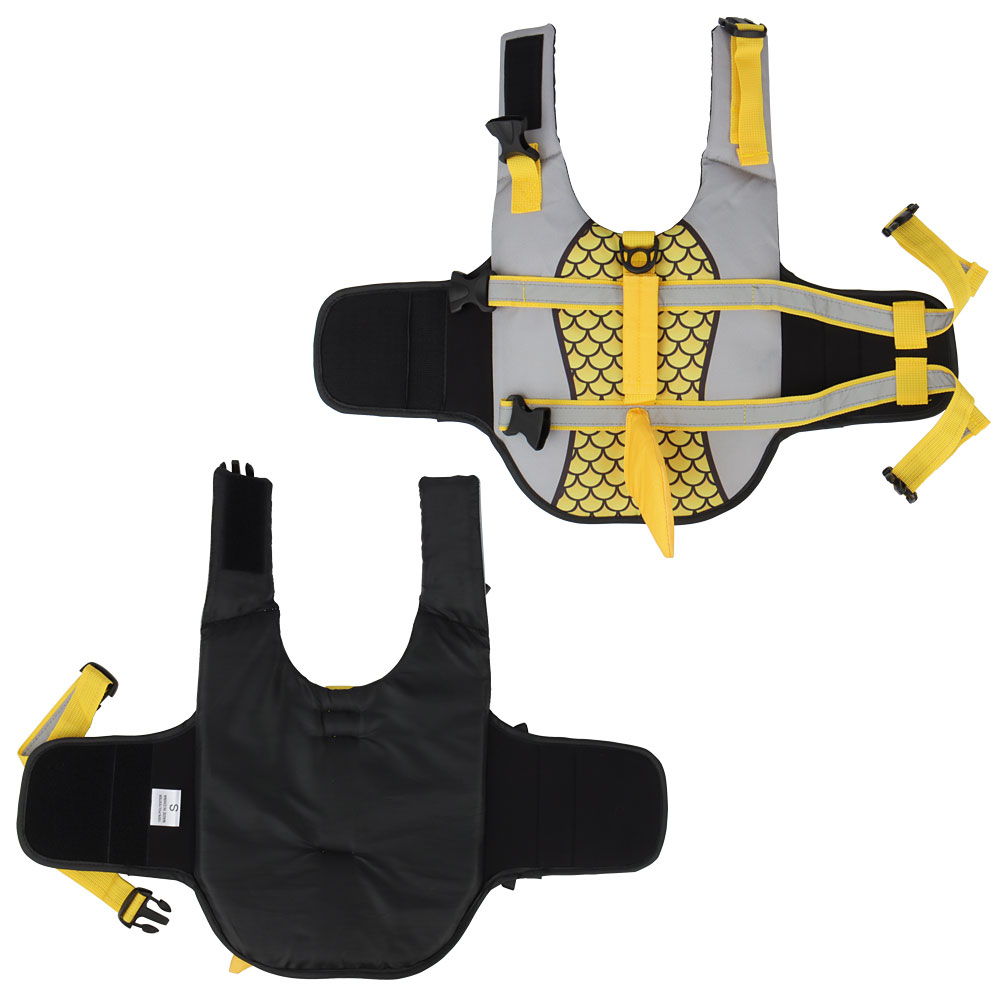 Dog Life Jacket & Swim Jacket — Buoyancy Vest with Rescue Handle