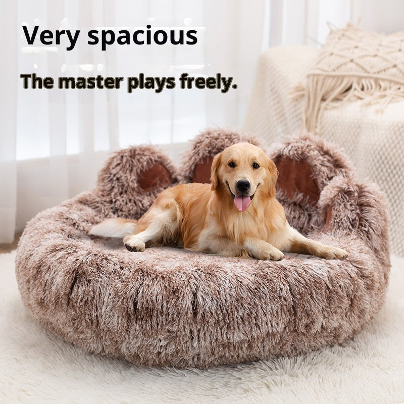 Plush Double Silk Dog Nest Bed